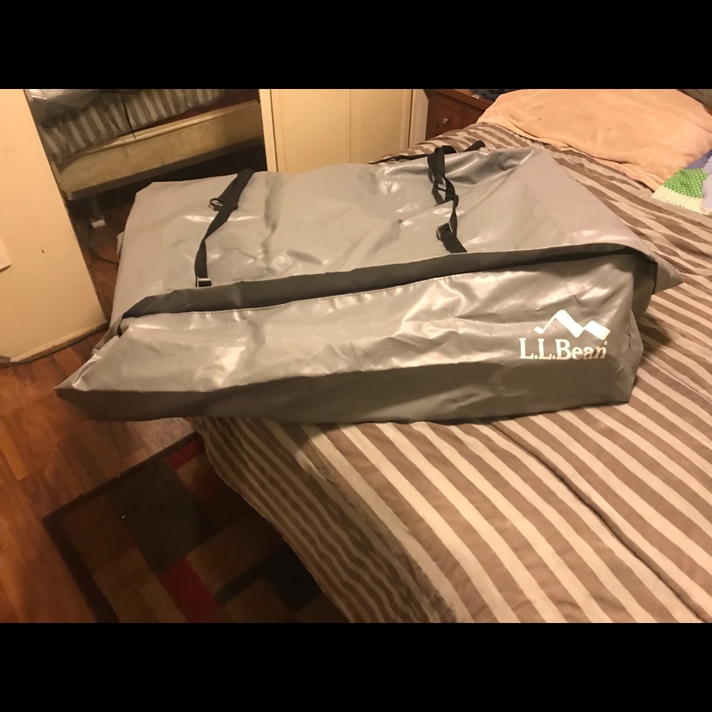 A LLBean soft cargo carrier for a vehicle